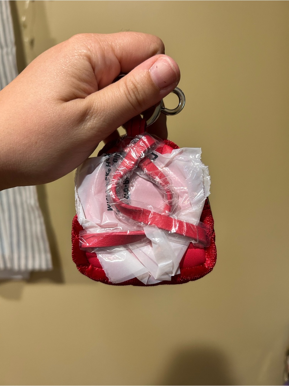 Disney Loungefly Mini Backpack Keychain- Red - Picture 3 of 3